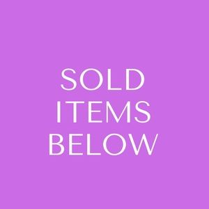 SOLD ITEMS
